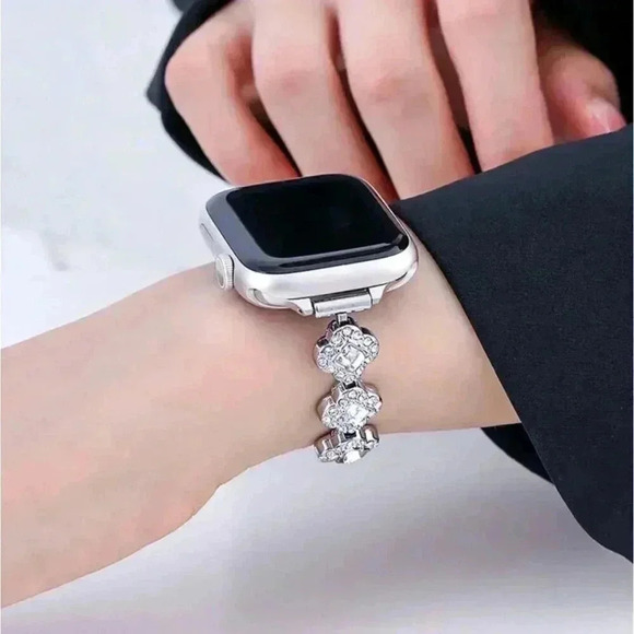 Sparkling Studded Watch Band - Picture 2 of 4